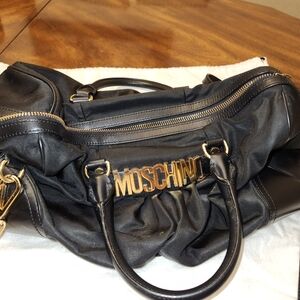 Moschino Nylon and Leather Bag